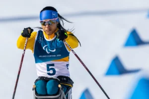 Cristian Ribera e Aline Rocha, craques do Time SP, brilham no esqui cross-country e conquistam top 5 nos Jogos Paralímpicos de Inverno