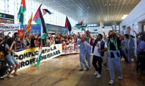 Protesto em Bilbao denuncia tratamento policial a ativistas da flotilha de Gaza